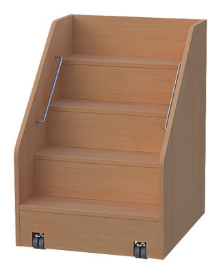 Fahrbare Anstelltreppe für Wickelkommoden